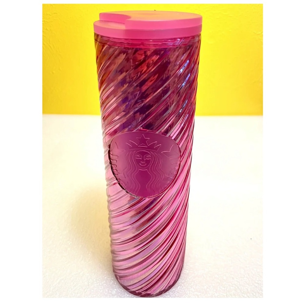 Starbucks nwt Barbie Tumbler Pink Iridescent 16oz Barbiecore